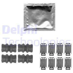 DELPHI Комплектующие, колодки дискового тормоза LX0535