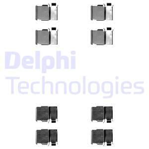 DELPHI Комплектующие, колодки дискового тормоза LX0540