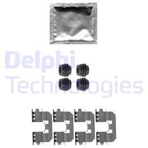 DELPHI Комплектующие, колодки дискового тормоза LX0545