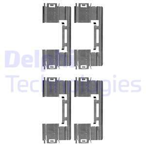DELPHI Комплектующие, колодки дискового тормоза LX0551