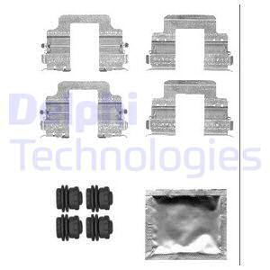 DELPHI Комплектующие, колодки дискового тормоза LX0555