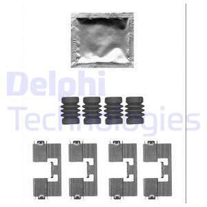 DELPHI Комплектующие, колодки дискового тормоза LX0558