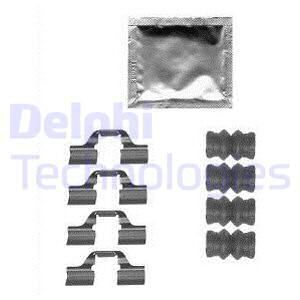 DELPHI Комплектующие, колодки дискового тормоза LX0567