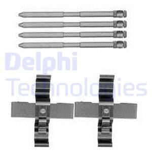 DELPHI Комплектующие, колодки дискового тормоза LX0569