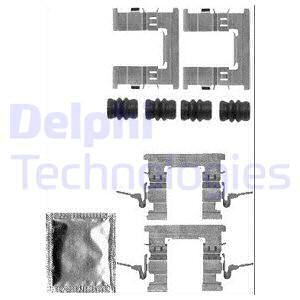 DELPHI Комплектующие, колодки дискового тормоза LX0579