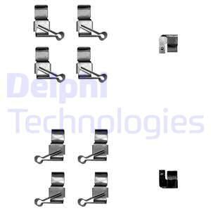 DELPHI Комплектующие, колодки дискового тормоза LX0611