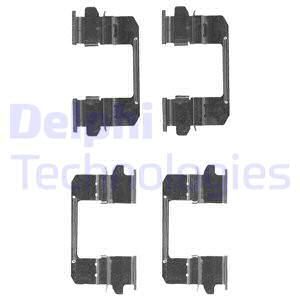 DELPHI Комплектующие, колодки дискового тормоза LX0618