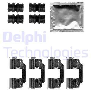 DELPHI Комплектующие, колодки дискового тормоза LX0622