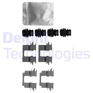 DELPHI Комплектующие, колодки дискового тормоза LX0624