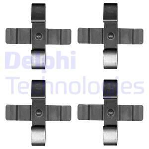 DELPHI Комплектующие, колодки дискового тормоза LX0625
