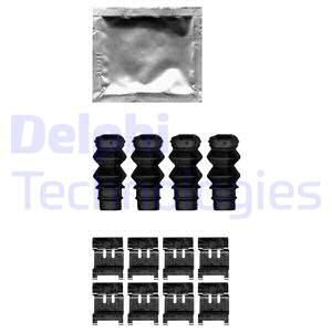 DELPHI Комплектующие, колодки дискового тормоза LX0631
