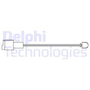DELPHI Сигнализатор, износ тормозных колодок LZ0108
