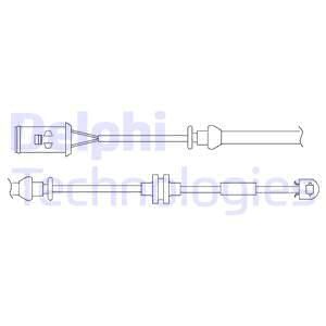 DELPHI Indikators, Bremžu uzliku nodilums LZ0176