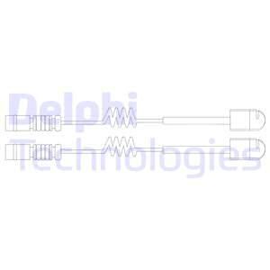 DELPHI Сигнализатор, износ тормозных колодок LZ0191