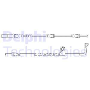 DELPHI Сигнализатор, износ тормозных колодок LZ0226