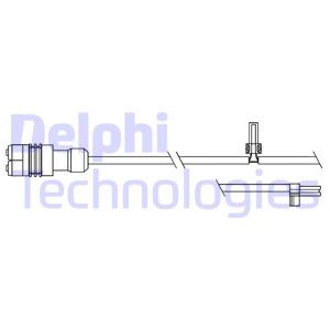 DELPHI Сигнализатор, износ тормозных колодок LZ0264