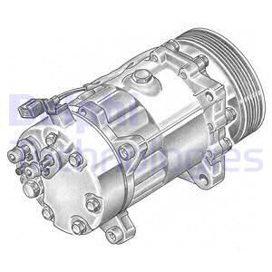 DELPHI Компрессор, кондиционер TSP0155060