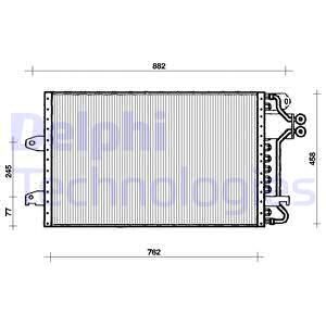 DELPHI Конденсатор, кондиционер TSP0225030