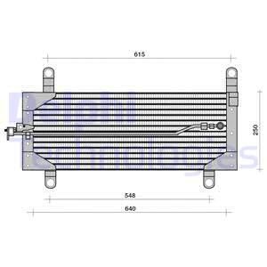 DELPHI Конденсатор, кондиционер TSP0225121