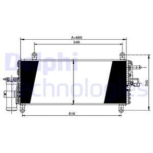 DELPHI Конденсатор, кондиционер TSP0225171