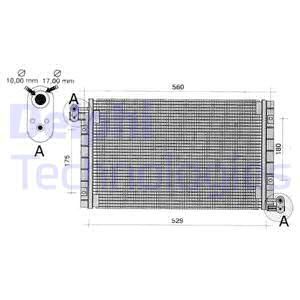 DELPHI Конденсатор, кондиционер TSP0225262