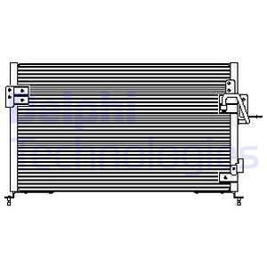 DELPHI Конденсатор, кондиционер TSP0225443