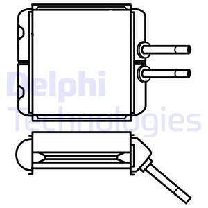 DELPHI Теплообменник, отопление салона TSP0525532