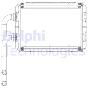 DELPHI Теплообменник, отопление салона TSP0525542