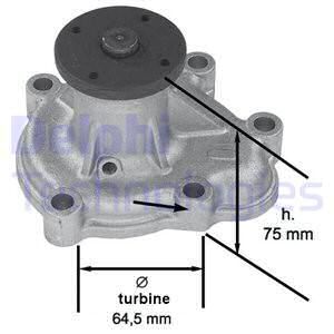 DELPHI Водяной насос WP1888