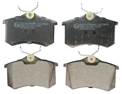 DENCKERMANN Комплект тормозных колодок, дисковый тормоз B110860