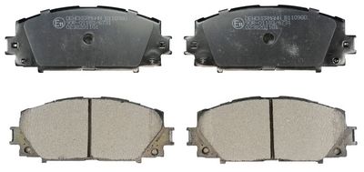 DENCKERMANN Комплект тормозных колодок, дисковый тормоз B110980
