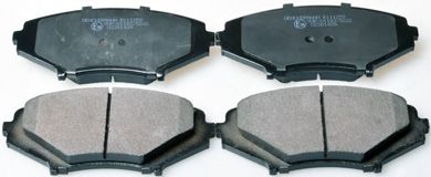 DENCKERMANN Комплект тормозных колодок, дисковый тормоз B111259