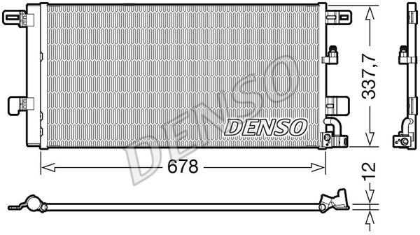 DENSO Конденсатор, кондиционер DCN02001