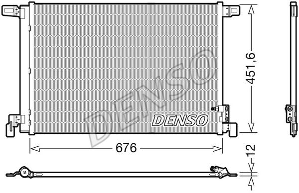 DENSO Kondensators, Gaisa kond. sistēma DCN02008