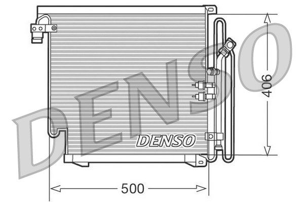 DENSO Конденсатор, кондиционер DCN02010
