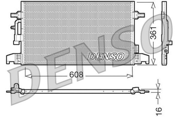 DENSO Kondensators, Gaisa kond. sistēma DCN02016