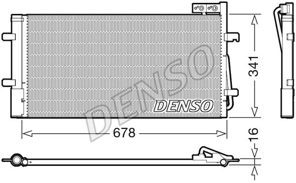 DENSO Kondensators, Gaisa kond. sistēma DCN02035