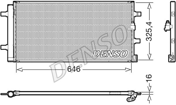 DENSO Kondensators, Gaisa kond. sistēma DCN02041
