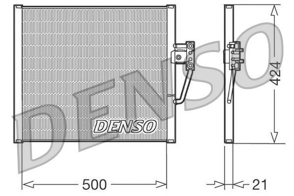 DENSO Конденсатор, кондиционер DCN05005
