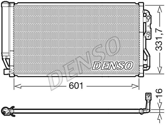 DENSO Конденсатор, кондиционер DCN05035