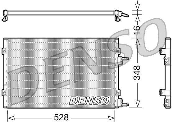 DENSO Конденсатор, кондиционер DCN06003