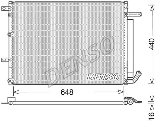DENSO Kondensators, Gaisa kond. sistēma DCN06018