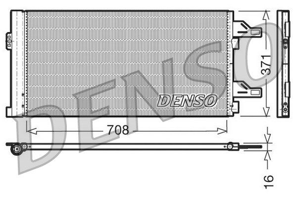 DENSO Конденсатор, кондиционер DCN07002