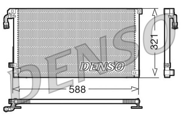DENSO Kondensators, Gaisa kond. sistēma DCN07004