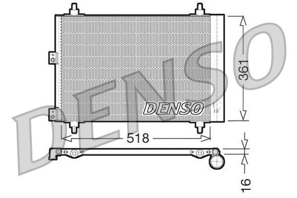 DENSO Kondensators, Gaisa kond. sistēma DCN07006