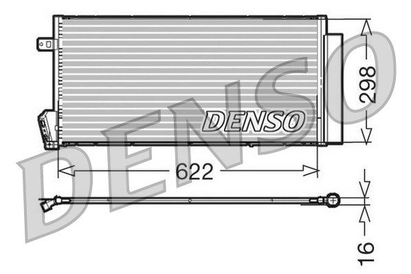 DENSO Конденсатор, кондиционер DCN09018
