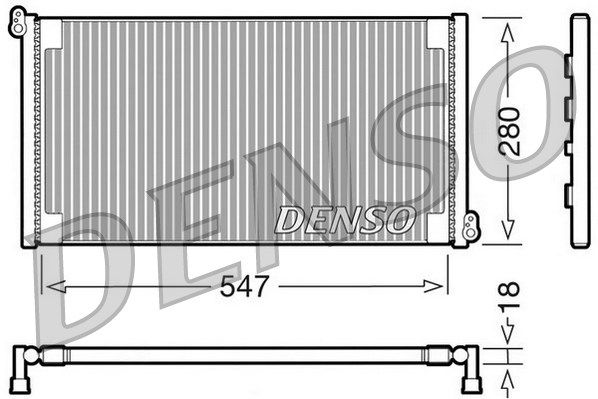 DENSO Конденсатор, кондиционер DCN09081