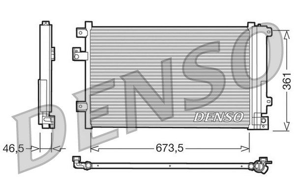 DENSO Kondensators, Gaisa kond. sistēma DCN09084