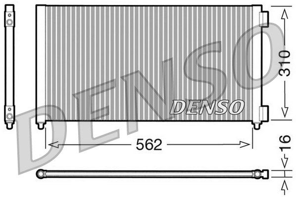 DENSO Конденсатор, кондиционер DCN09102