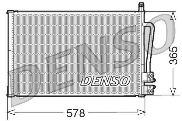 DENSO Конденсатор, кондиционер DCN10008